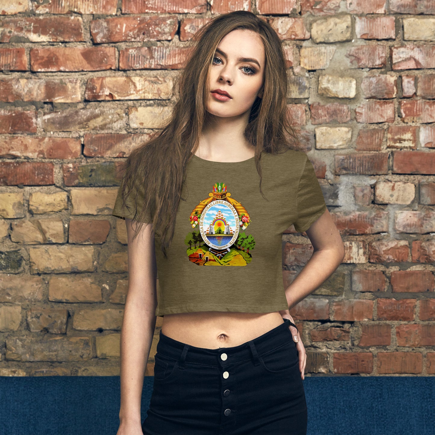 Camiseta corta para mujer