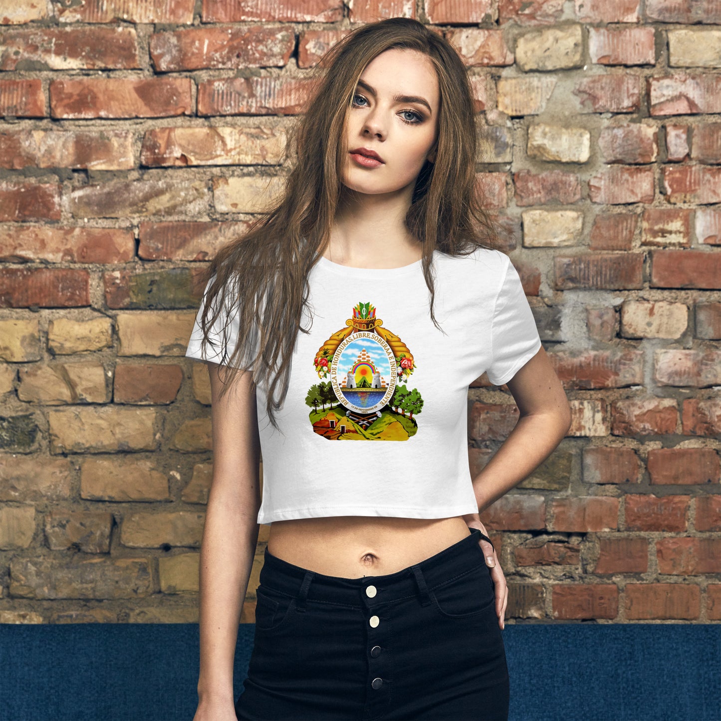 Camiseta corta para mujer