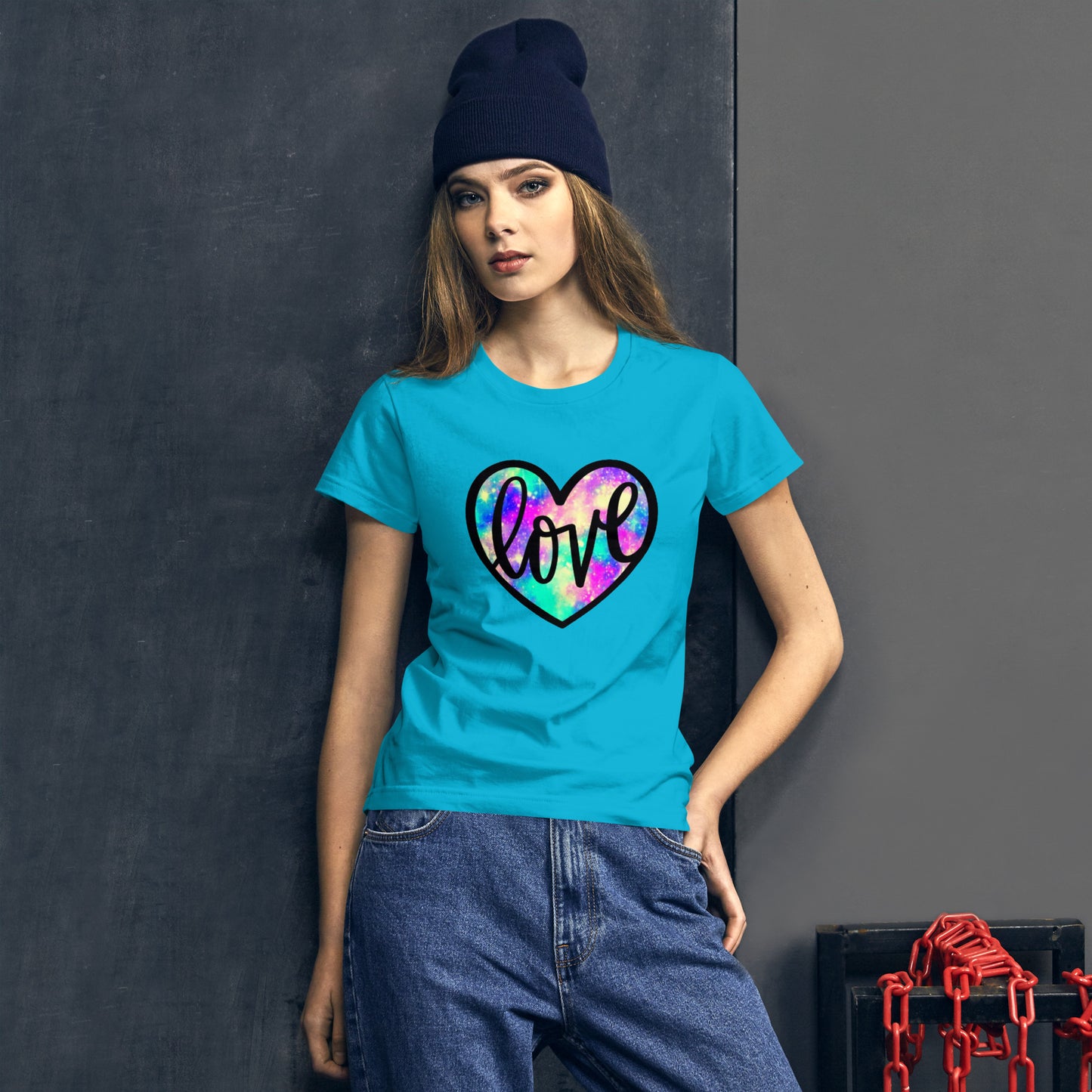 Camiseta de manga corta para mujer